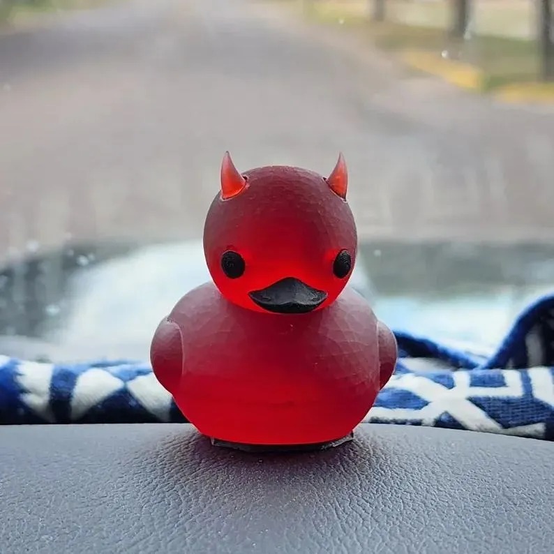 Lil' Devil Ducky Little Devil Duck Car Ornaments Decoration Halloween — image 4
