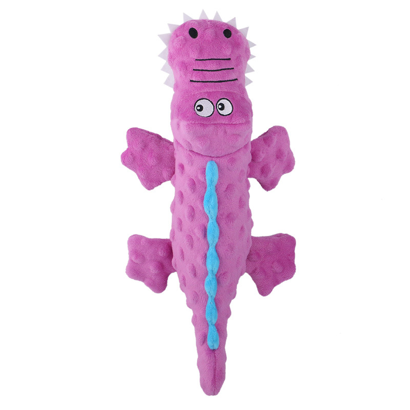 New Pet Plush Toys Voice Crocodile Grinding Teeth Resistant Cute Cartoon Dog Toys Pet Supplies — image 7