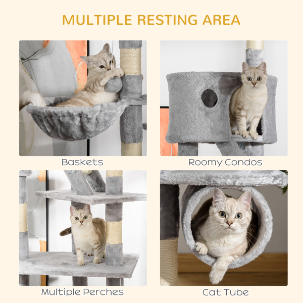 Casa de Madera para Gatos Árbol de Escalada para Mascotas — imagen 4