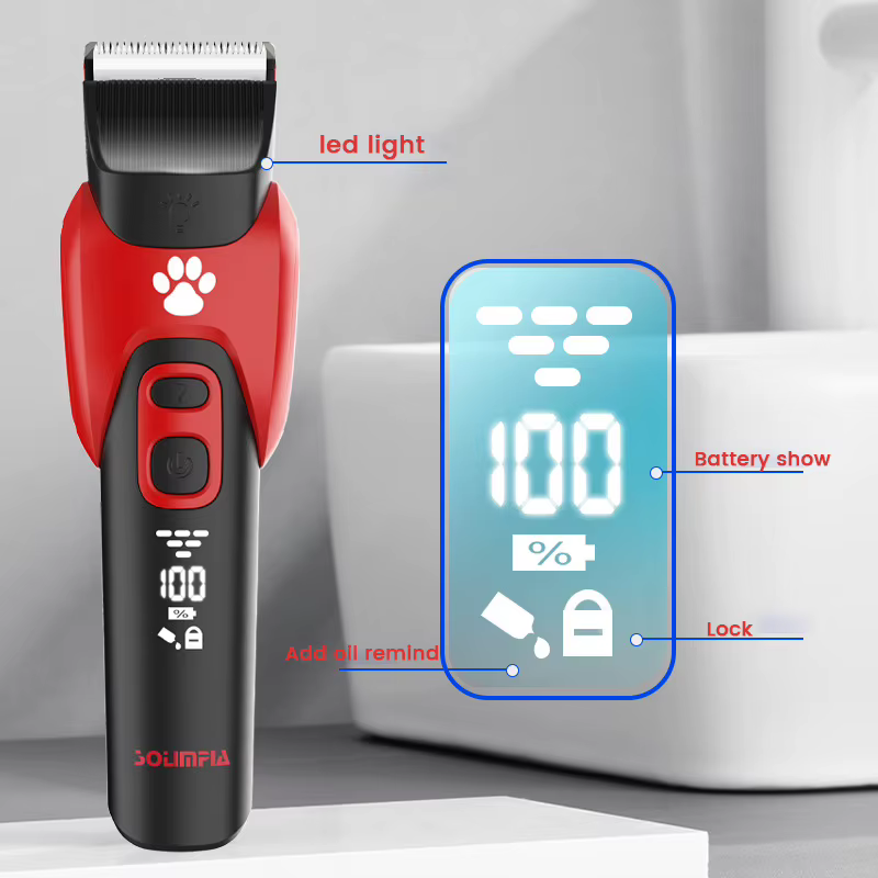 Electric Professional Pet Hair Clipper Big Dog Trimmer Shaver Rechargeable Animal Cats Hair Trimmer Cutting Machine for Sheep — image 3