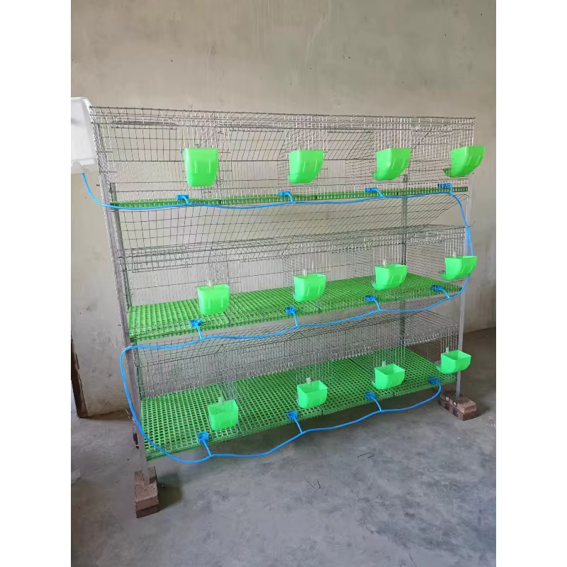Equipo de cría de conejos: caseta con caja de nido, jaula de conejos galvanizada para uso en granja o en casa — imagen 1