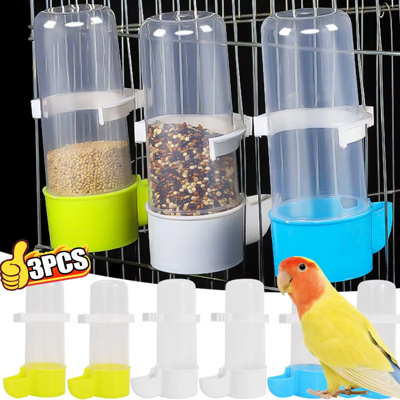 Comedero Colgante para Mascotas, 1/3 Piezas, Dispensador de Agua para Ardillas y Loros, Contenedor de Alimento, Caja de Comida para Aves, Accesorios para Jaula, Productos de Alimentación para Mascotas — imagen 1