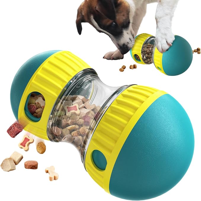 Adjustable Dog Puzzle Toy Treat Dispensing Ball, Tough Slow Feeder And Interactive Training Enrichment Toy — image 1