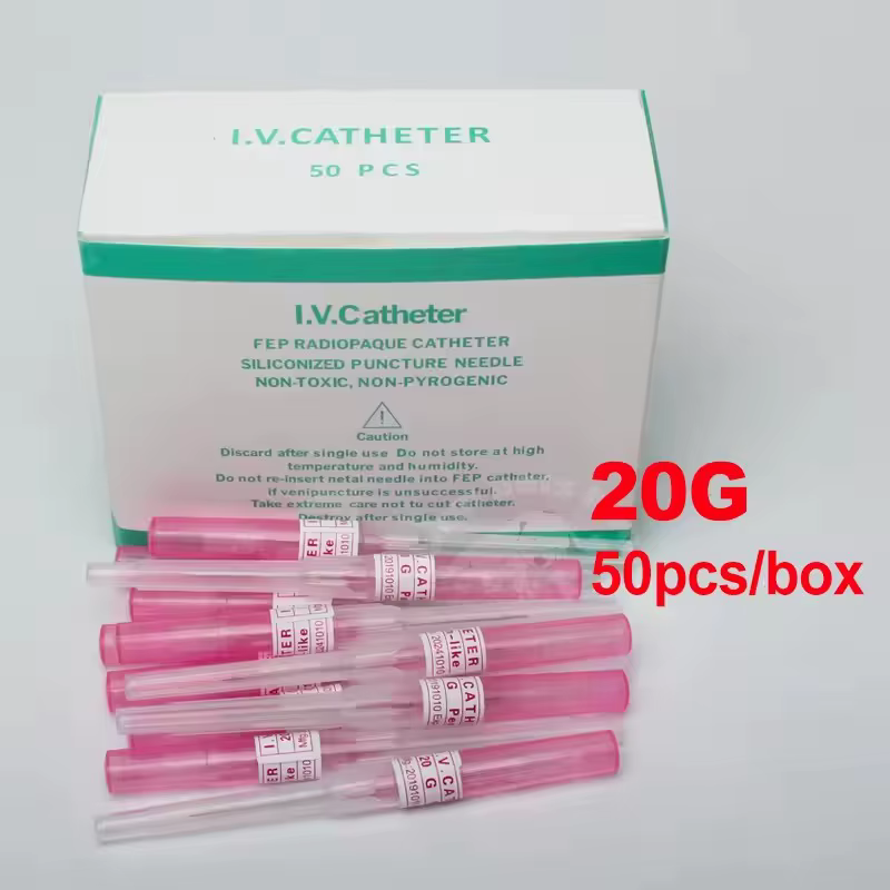 50 Piezas de Dispositivos de Infusión Intravenosa Veterinaria para Animales 20G 22G 24G 26G, Insumos Veterinarios — imagen 3
