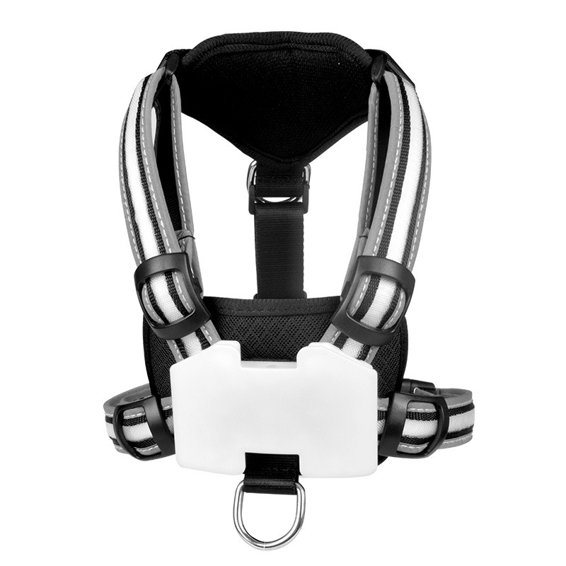 Arnés de pecho con luz LED, a prueba de explosiones, para caminar de noche, camiseta interior, para perros pequeños y grandes — imagen 5
