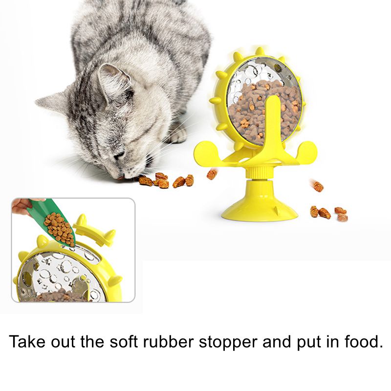 Juguetes de Giro para Gatos - Rueda de Alimento con Función de Derrame y Entrenamiento — imagen 5