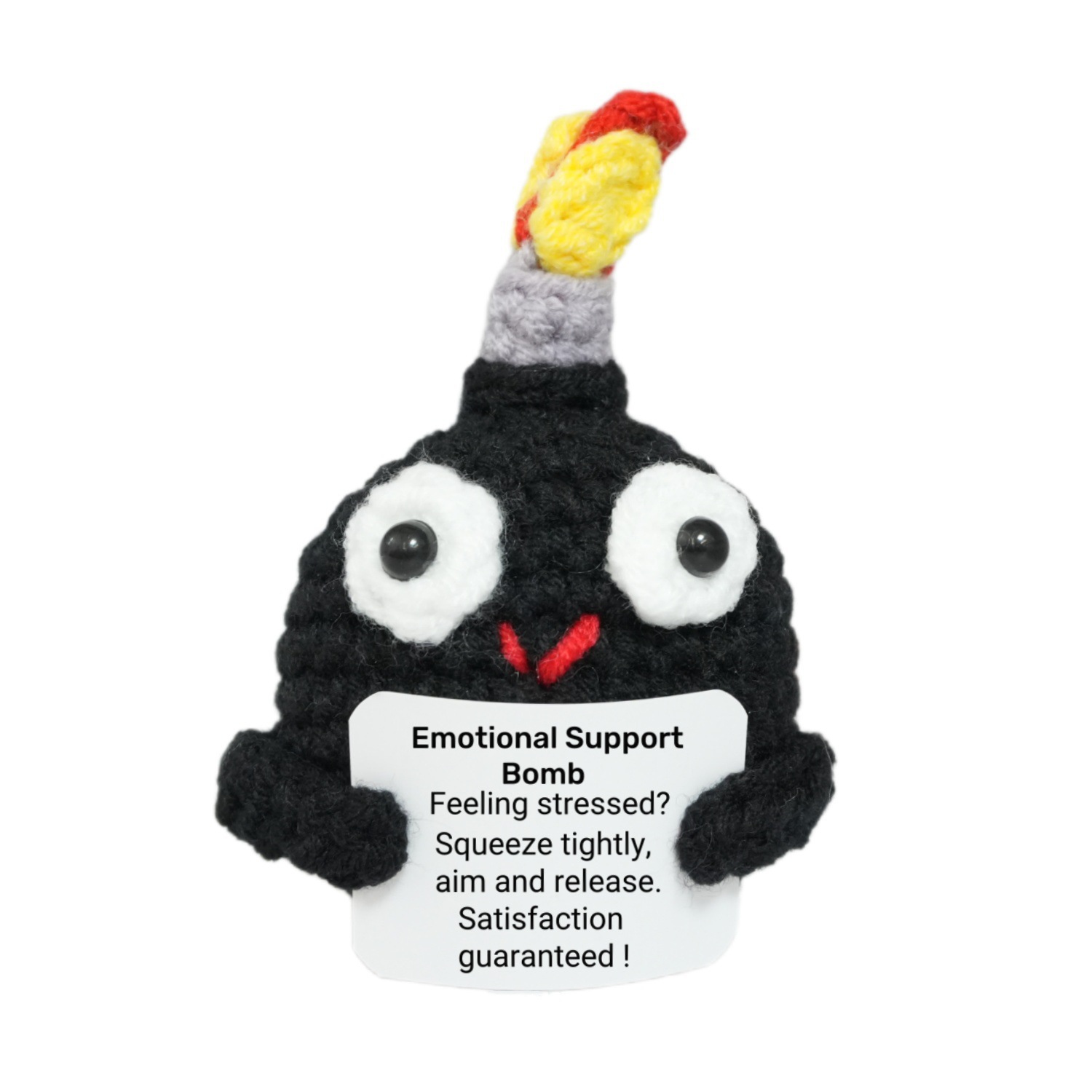 Muñeca de Pingüino Cariñoso con Taza de Cerveza y Tortuga de Lana Manual — imagen 12