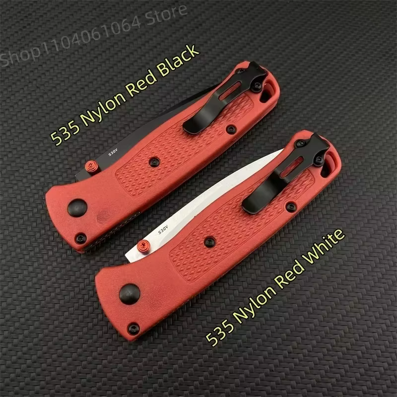 BM 535 Bugout Multi EDC Folding Knife Grivory Handle Drop Point Ultra Lightweight Outdoor Hunting Camping Fishing Pocket Tools — image 4