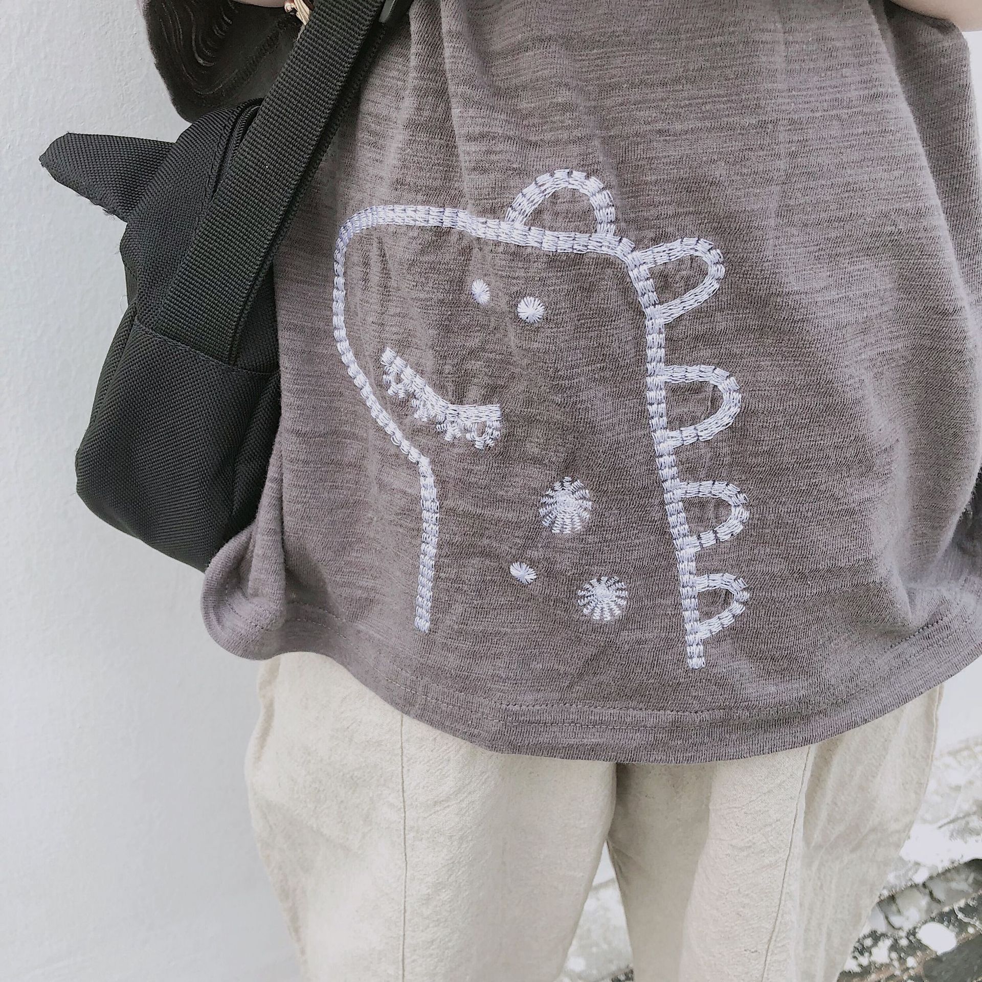 Deer Embroidered T-shirt for Children — image 5