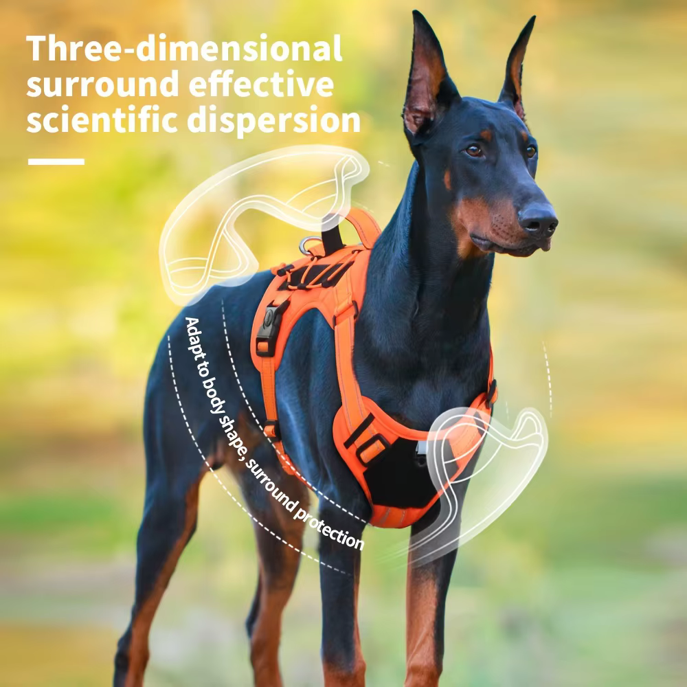 Dog Harness, Adjustable No-Pull Comfort-Fit No-Pull - Adjustable, Reflective Vest For Large Breeds - Ideal For Outdoor Adventur — image 5