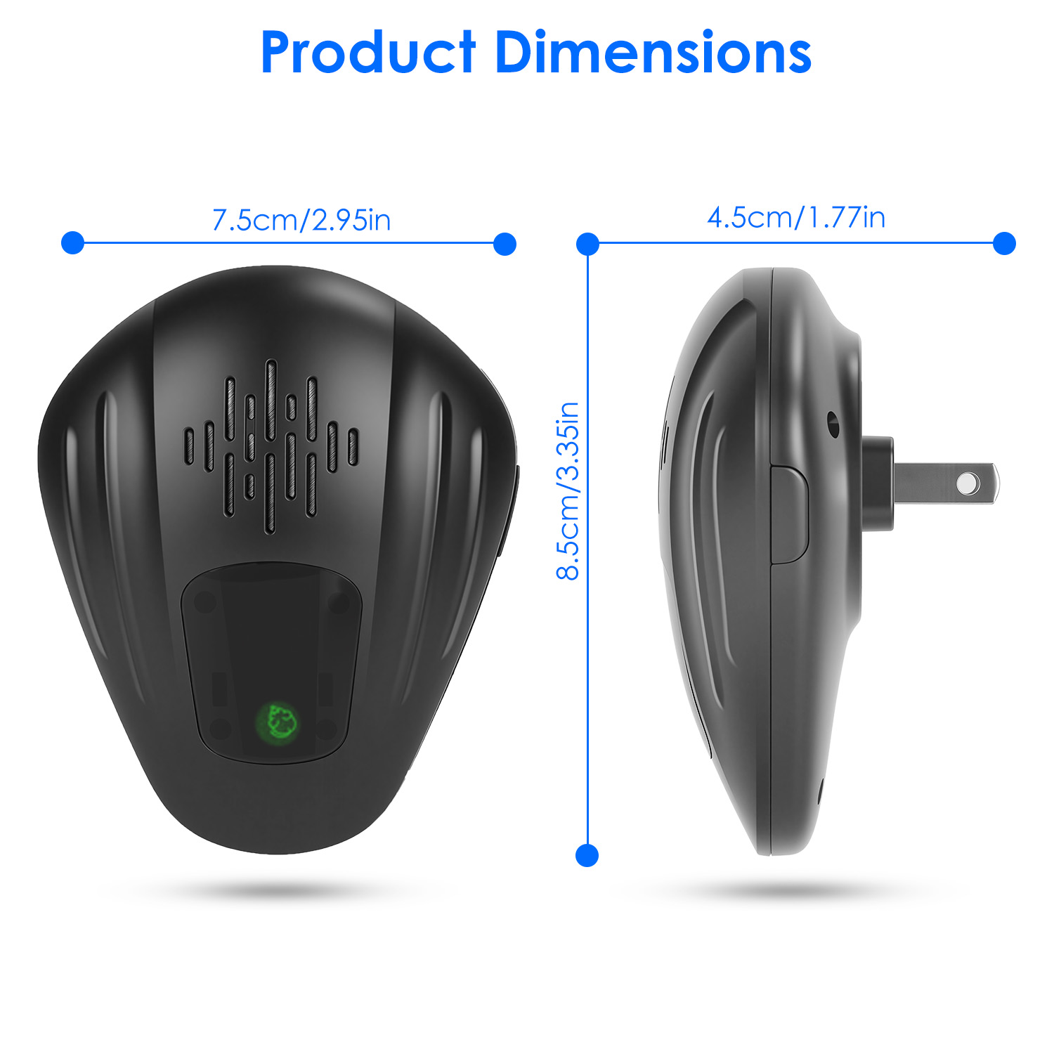 2 Pack Pest Control Device For Mosquitoes Cockroaches Rats Plug In Ultrasonic Insect Repellent Indoor For Bedroom Garage Warehouse Office — imagen 11