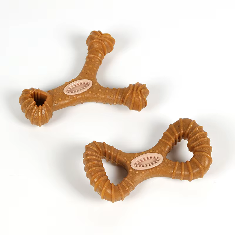 Juguete para perros resistente y a prueba de masticación, que dispensa golosinas, muele dientes, limpia dientes, suministros educativos e interactivos para mascotas — imagen 1