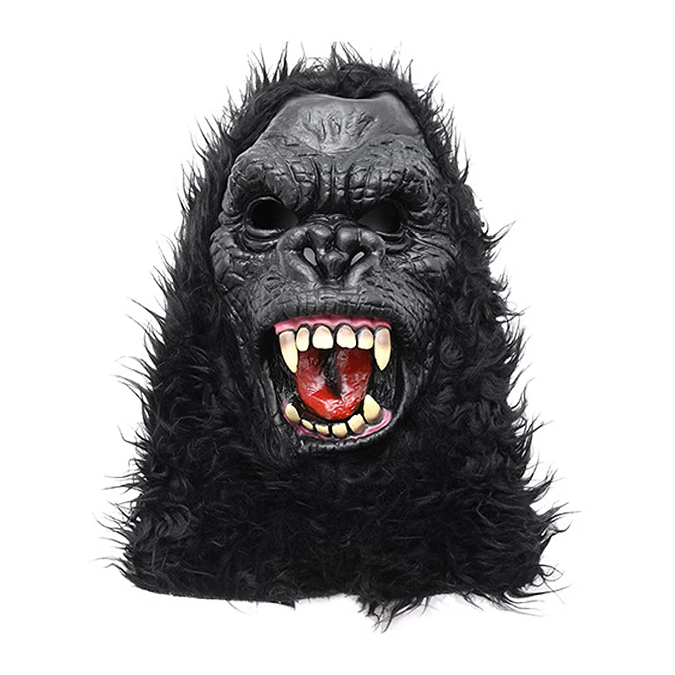 Children Monster Chimpanzee Cosplay Halloween Costumes Animal Plush Jumpsuit Mens Carnival Party Black Gorilla Dress Up Clothes — image 2