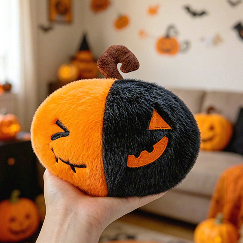 Muñecos de Peluche de Serie Halloween: Calabaza, Araña divertida, Murciélago, Fantasma y Muñeca de Bruja — imagen 5