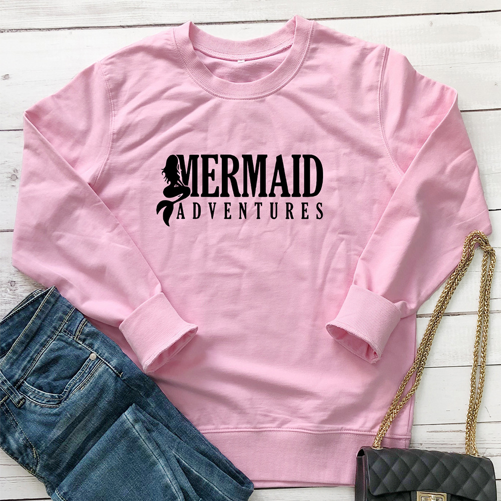 Mermaid Adventures letter mermaid hoodie — image 7