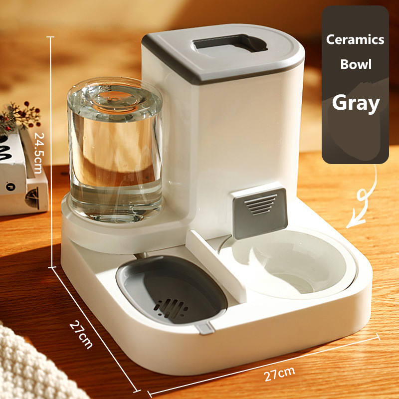 Automatic Cat Feeder Pet Bowls Dispenser Stainless Steel Bowls Cat Dog Pet Feeder Automatic — image 14