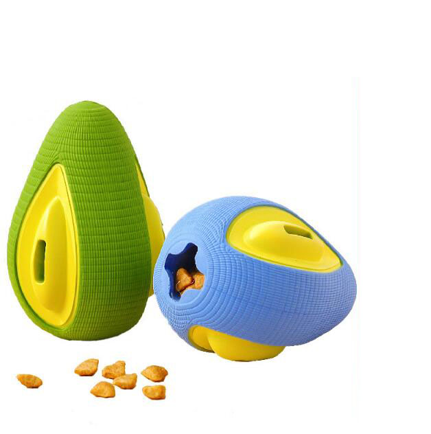 Dog Toys Molar Teeth Bite Resistant Cleaning Teeth Dog Leaking Balls Avocado Rubber Pet Dog Toys — image 3