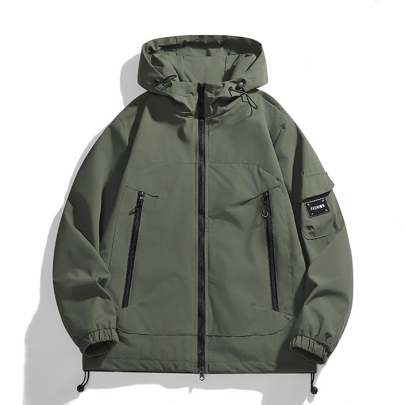 Unisex Windproof Waterproof Hooded Outdoor Hiking Fishing Jacket — image 5