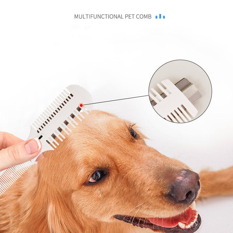 Pet Comb Beauty Tool Multi-Purpose Comb Knife Pet Floating Hair Shaving Blade Spare Straightening Convenient And Practical — image 3