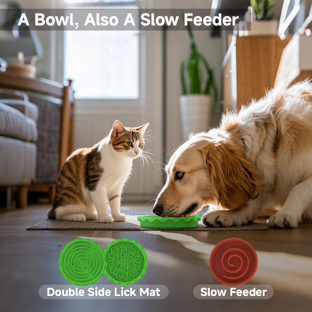 Combinación de Tazones para Perros y Gatos con Apariencia de Hamburguesa - 5 en 1 — imagen 3