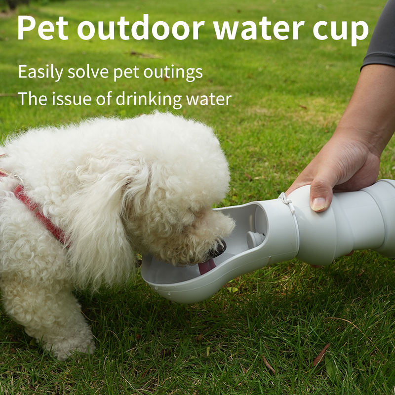 Silicone 550ml Pet Accessories Dog Mugs Products Foldable Dog Travel Water Dispenser Dog Water Bottle — image 2
