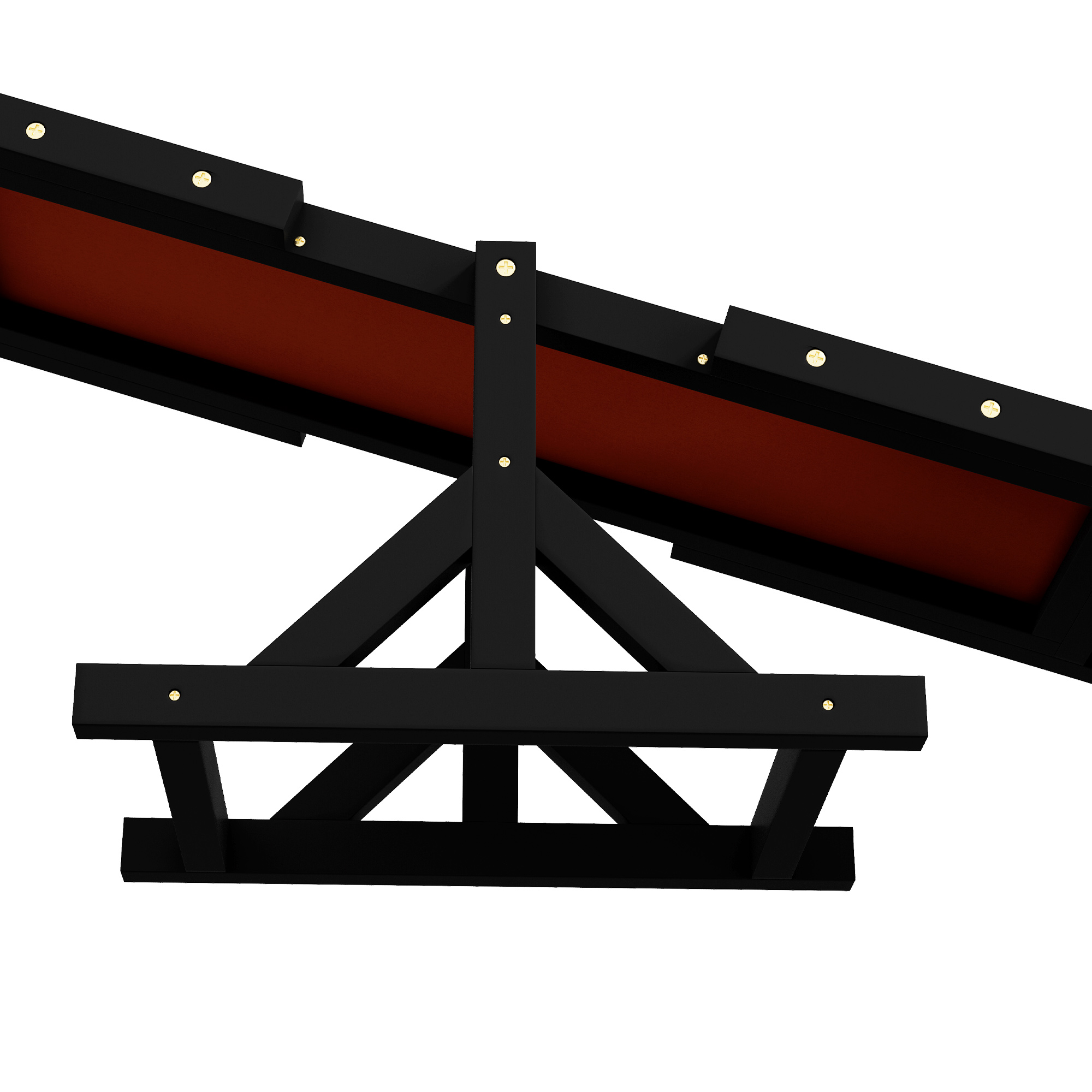 Plataforma de Gimnasia Canina en Madera para Entrenamiento y Ejercicio, Negro — imagen 2