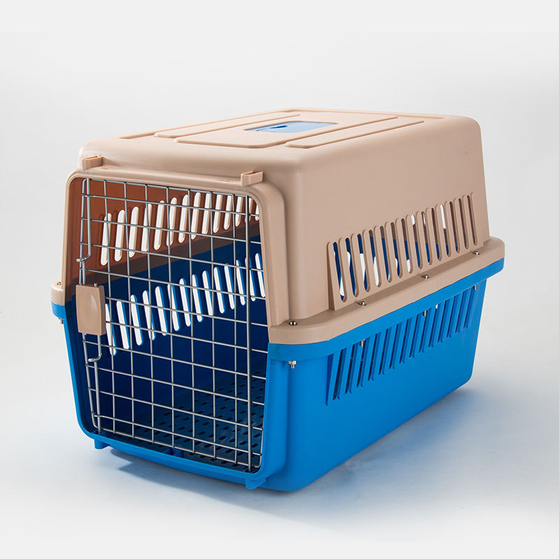Pet Aviation Box Dog Large Car Dog Cage Checked Small, Medium and Large Dog and Cat Cage Portable Out — image 6