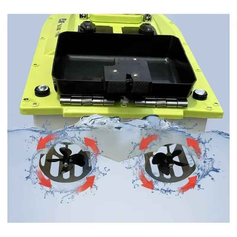 12V GPS Rc Bait Boat 500M Intelligent Cruise Control One Click Return High Speed Night Fishing Pulling Net Towing Hook Carp Boat — image 5