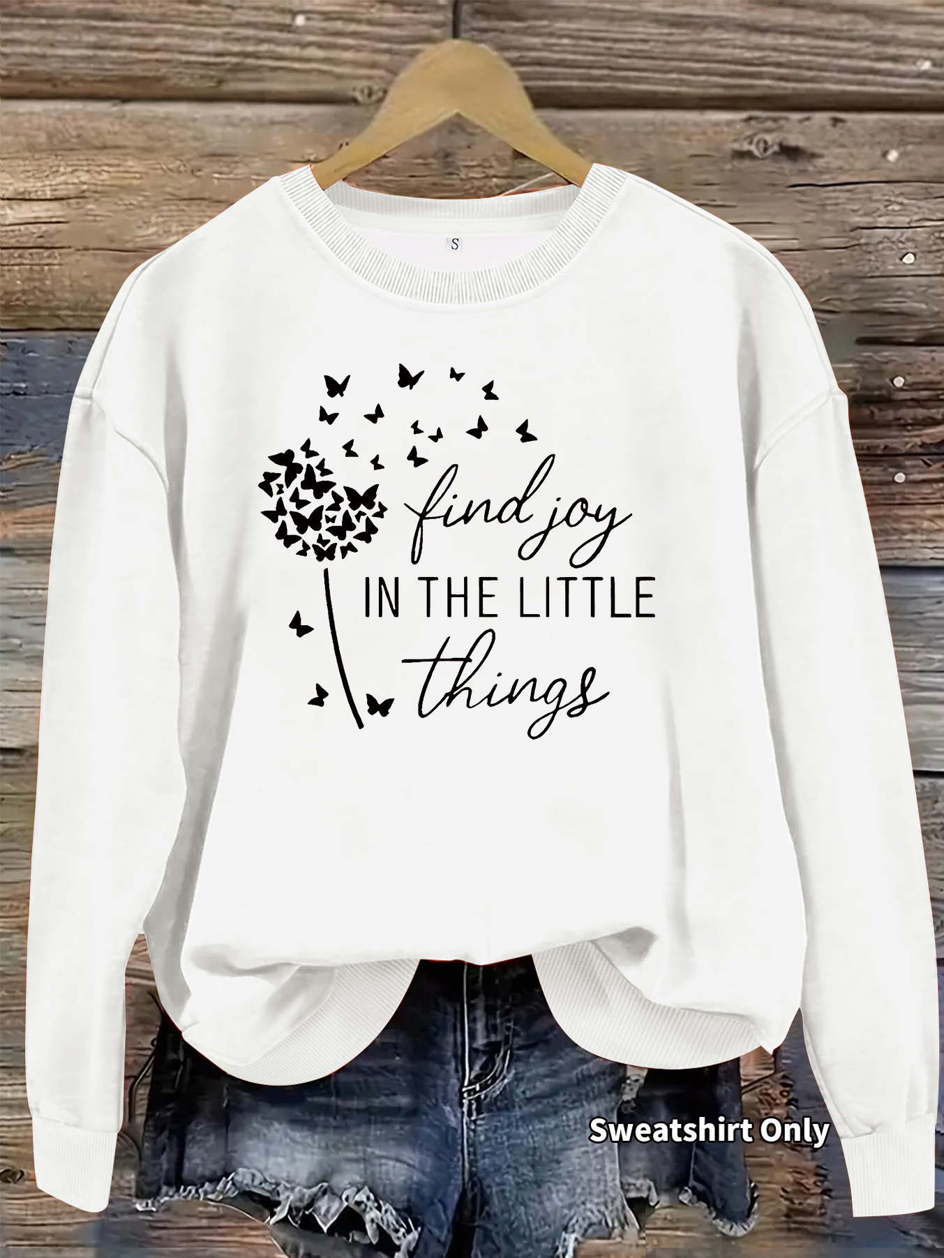 Butterfly dandelion printed hoodie — image 7