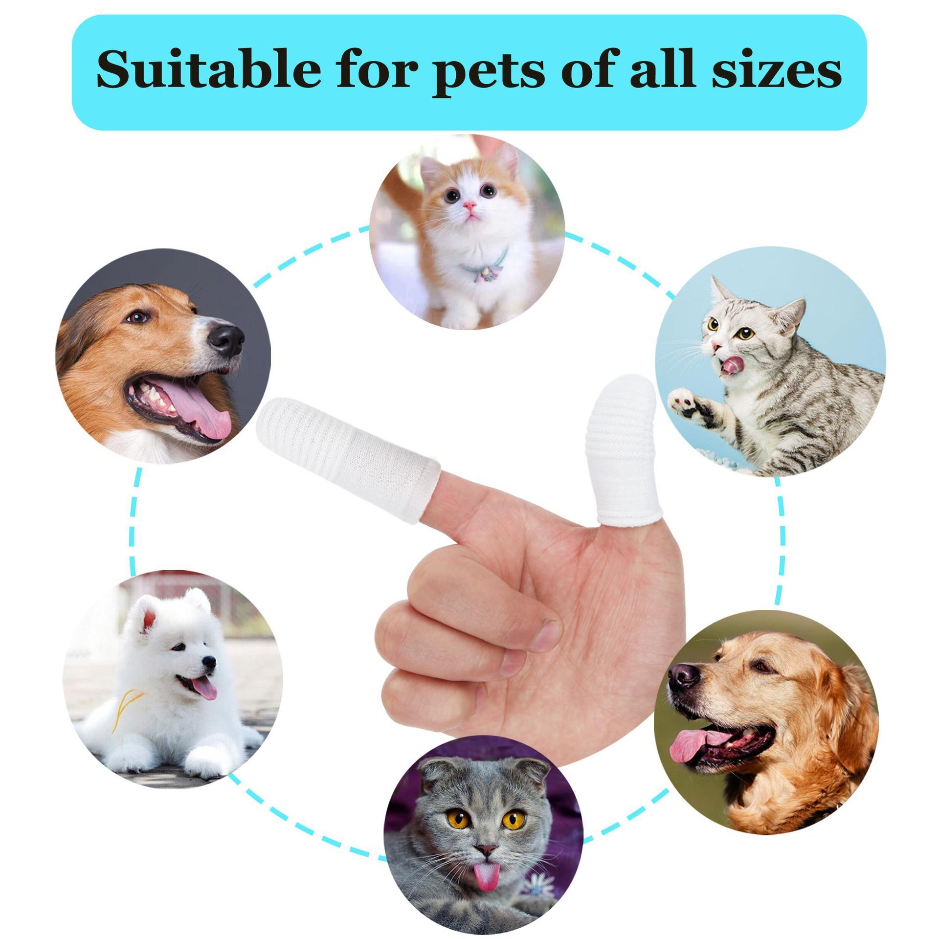 Cepillo Dental para Pájaros y Mascotas Cuidado Oral Herramienta de Higiene Canina y Felina Pequeño Cepillo Dental para Gatos — imagen 4