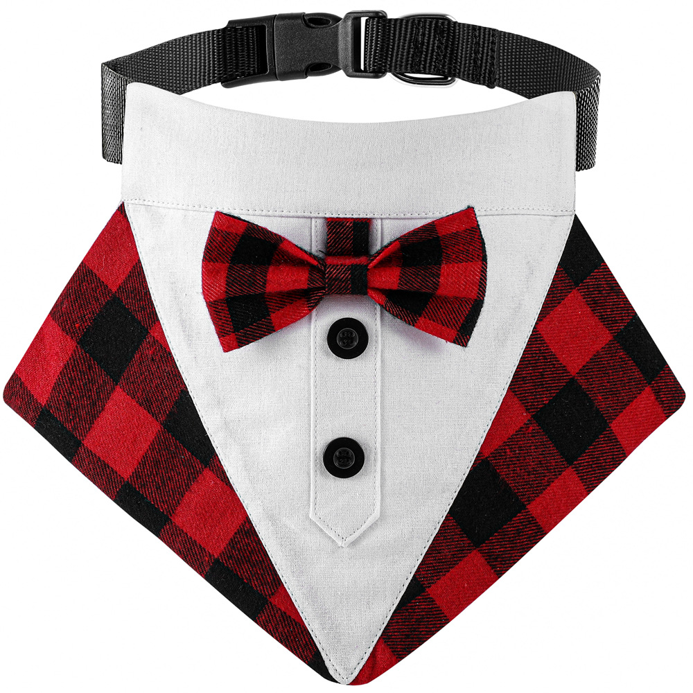 TANPOPO British style wedding suit dog bibs wedding triangle scarf pet scarf — image 13