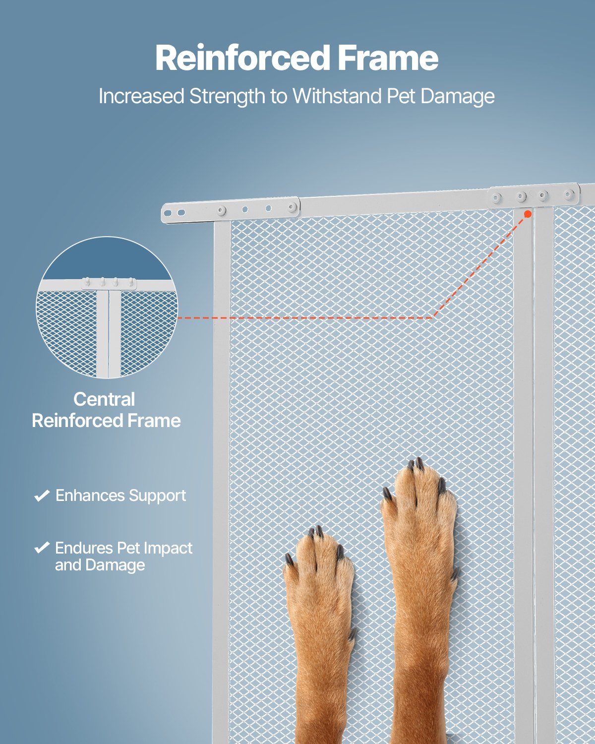 Protector de Puerta de RV con Malla, 24 x 26 Pulgadas, Fácil de Instalar y Desmontar, Malla Respirable Reforzada, Aliado de Aluminio para Protección de Mascotas en Camper — imagen 5