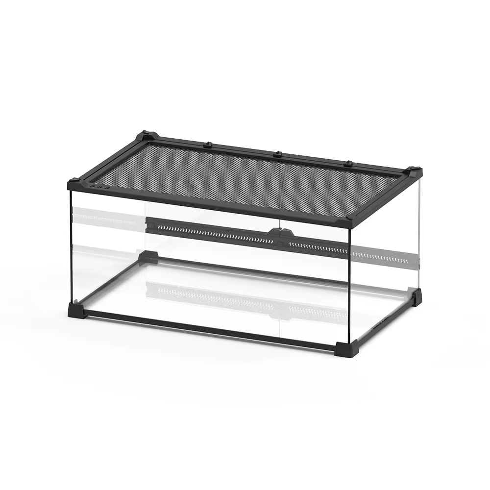 Terrario de Vidrio para Reptiles y Anfibios, Hamster, Erizo y Animales Pequeños — imagen 5