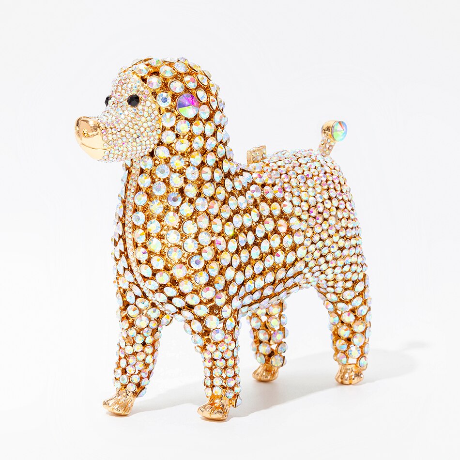 Bolsa de Noche en forma de Perro con Diamantes - Bolso de Cena para Mujer con Diseño Único y Elegante — imagen 8