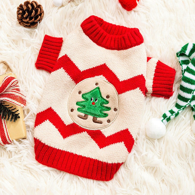 Suéter de Dos Patas para Cachorros de Otoño e Invierno, Suéter de Punto Cálido para Perros Pequeños y Medianos, Ropa Navideña para Gatos — imagen 15