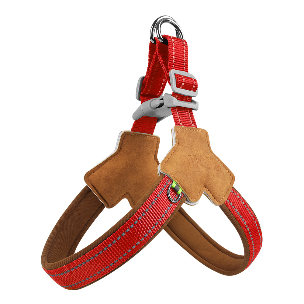 Dog Harness Chest Strap for Small and Medium Dogs, Reflective Leash for Outdoor Walking, Anti-Pull Design for Corgi, Bichon — image 8
