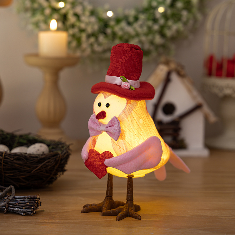 Ornamento de Pájaro Luminoso para Escritorio Creativo — imagen 7