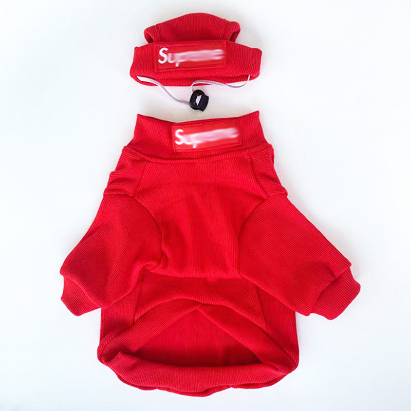 HYGGEPET Pet Clothing Fashion Brand Street Dog Clothing Fadou Teddy Schnauzer Undercoat Hat Set — image 3