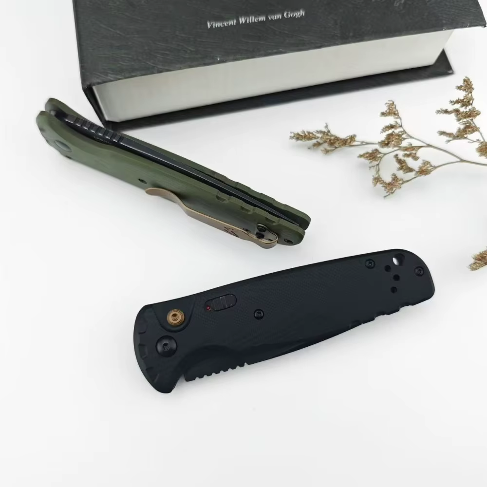 BM 4300 Folding Knife G10 Handle Wilderness Exploration, Hunting, Camp Survival, Ergonomic Handle, EDC Multi-functional Knives — image 5