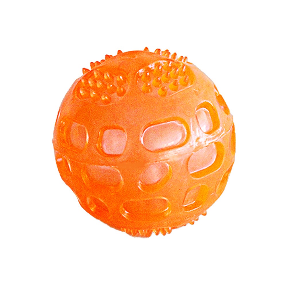 Bite resistant TPR pet toy interactive dog grinding pet ball sound cleaning dog toy — image 7