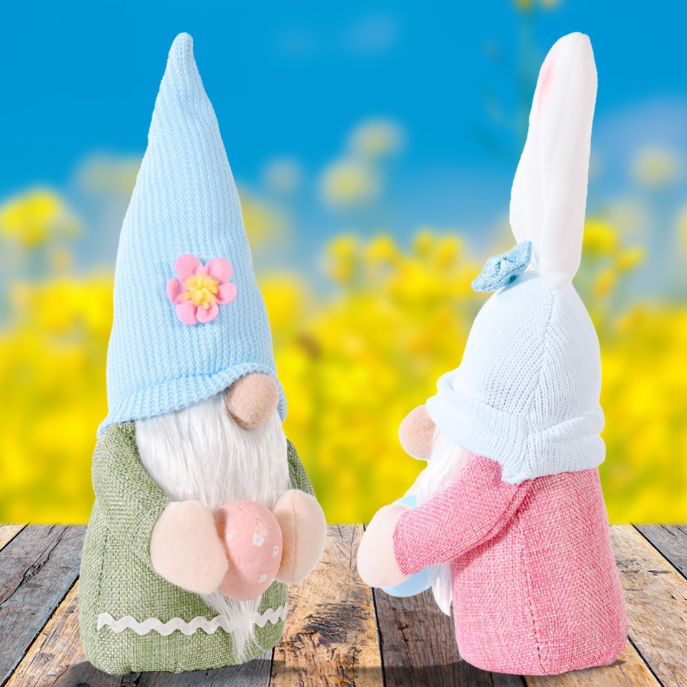 Nuevos Suministros Decorativos de Pascua Creativos Muñecos Conejitos Ojos de Cordero Figuras de Huevo Regalo — imagen 2
