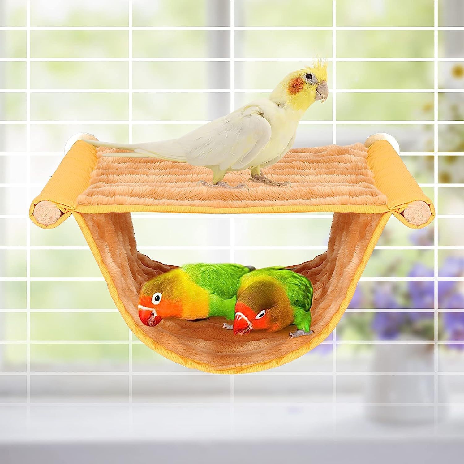 Cuna para Hamsters y Pájaros - Hammock de Color Multifuncional Removible y Lavable — imagen 4