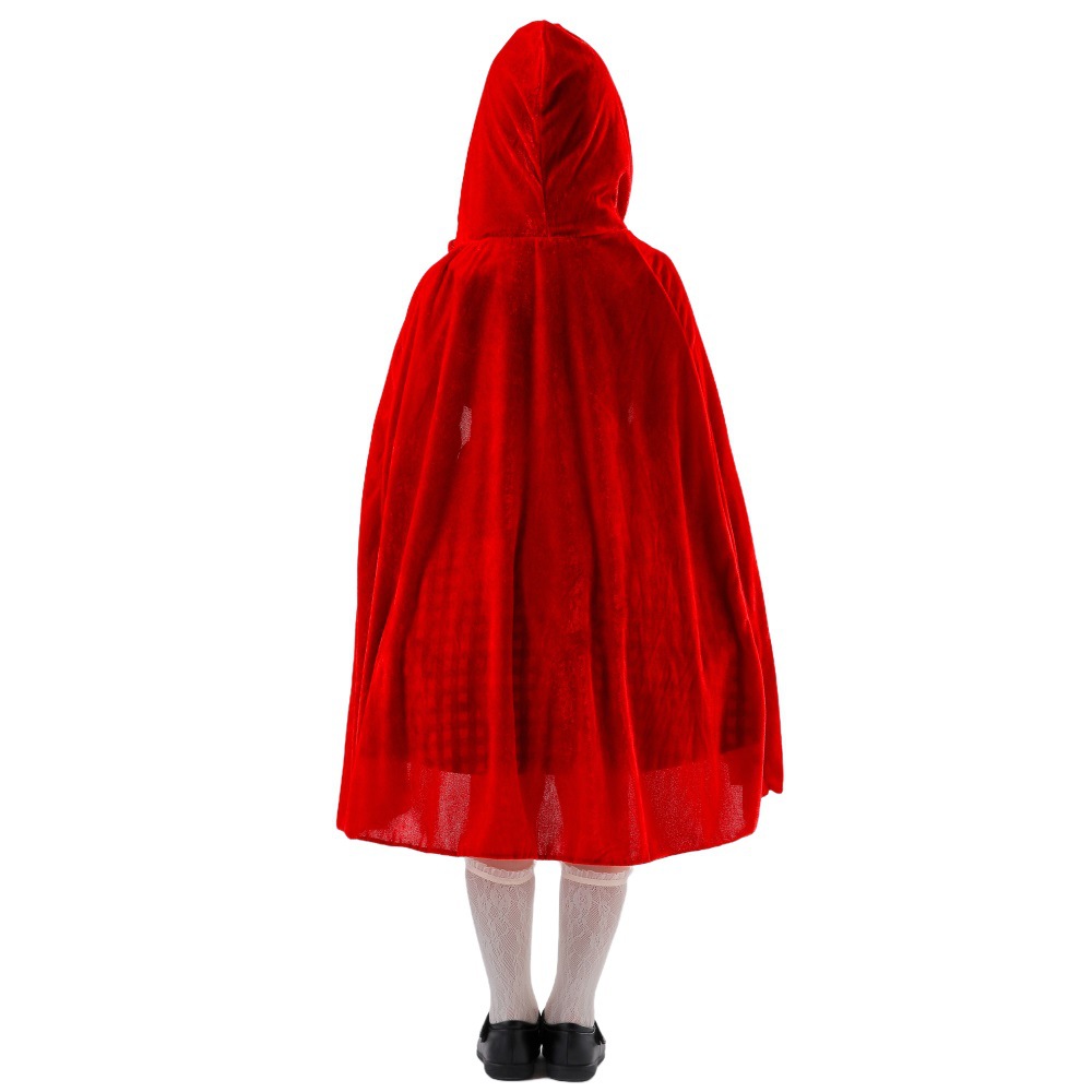 Halloween Children's Costume Little Red Riding Hood and Big Bad Wolf Performance Outfit Cosplay Dress Set Children's Festival Costume — image 4
