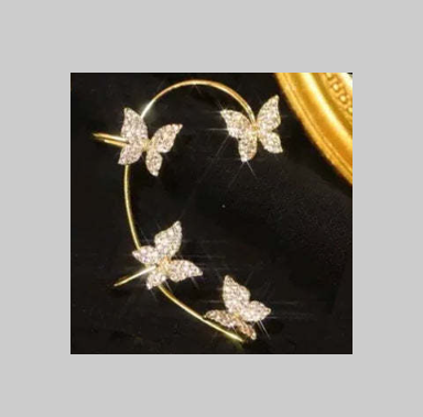 Fashion Earring Butterfly Ear Clip And Ear Hook Jewelry — image 10