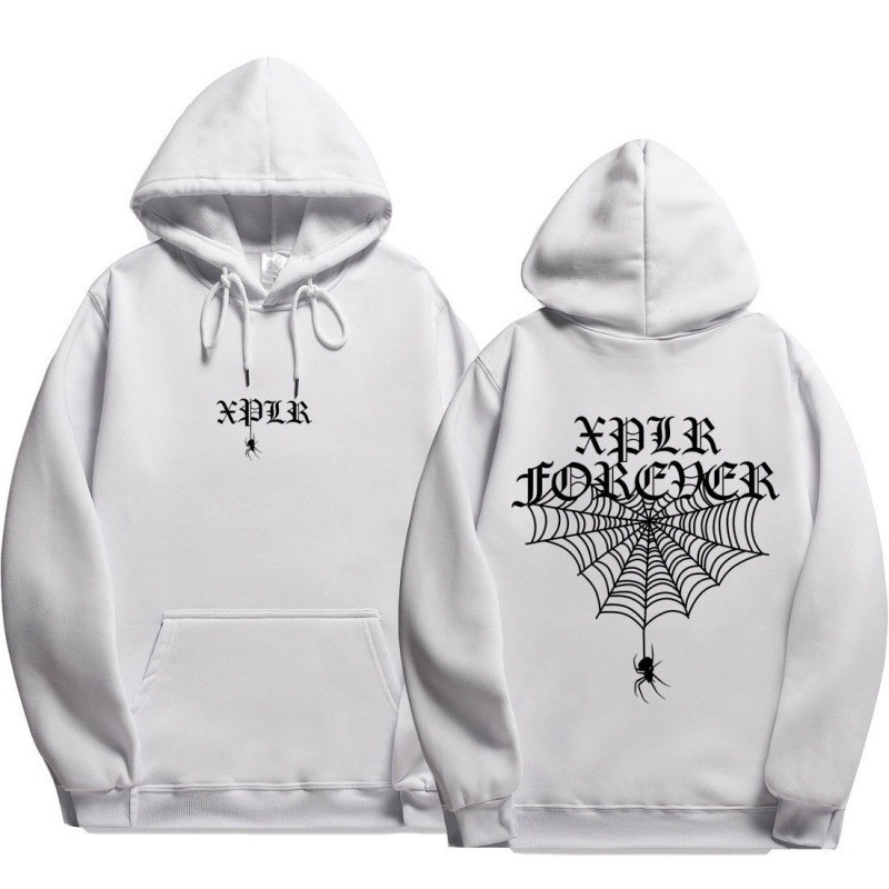 Sam and Colby XPLR Unisex Hoodie Sweatshirt with Spider Web Print — image 8
