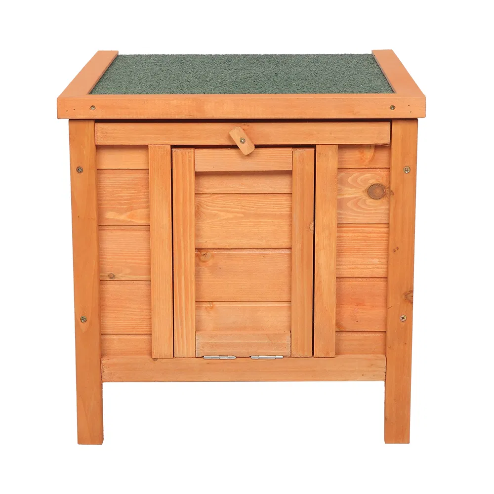 20-inch removable roof, waterproof, green asphalt roof, cedar wood, wooden chicken and rabbit cage — image 20