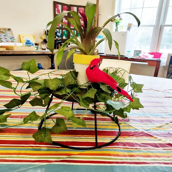 2 Piezas de Pájaros Cardenales Rojos Artificiales Decorativos, Aves Artificiales Navideñas para Árbol, Arreglos Florales, Patio, Jardín y Diseños de Coronas — imagen 4