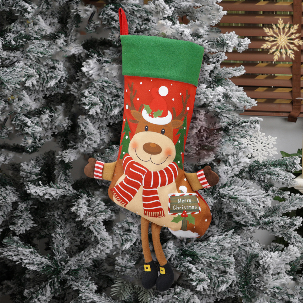 Christmas Decoration Large Santa Claus Elk Snowman Penguin Gift Bag Christmas Pendant Supplies — image 7