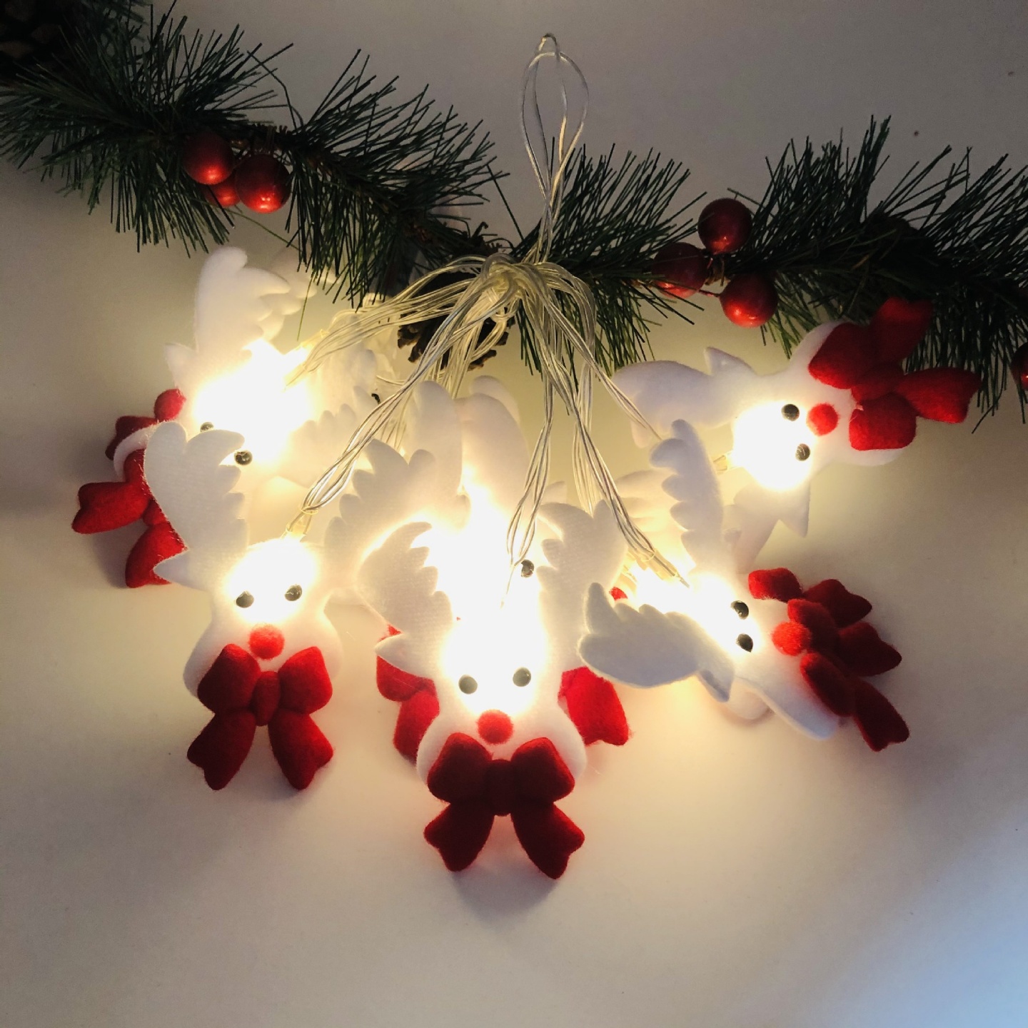 Non woven deer Christmas light LED string — image 1