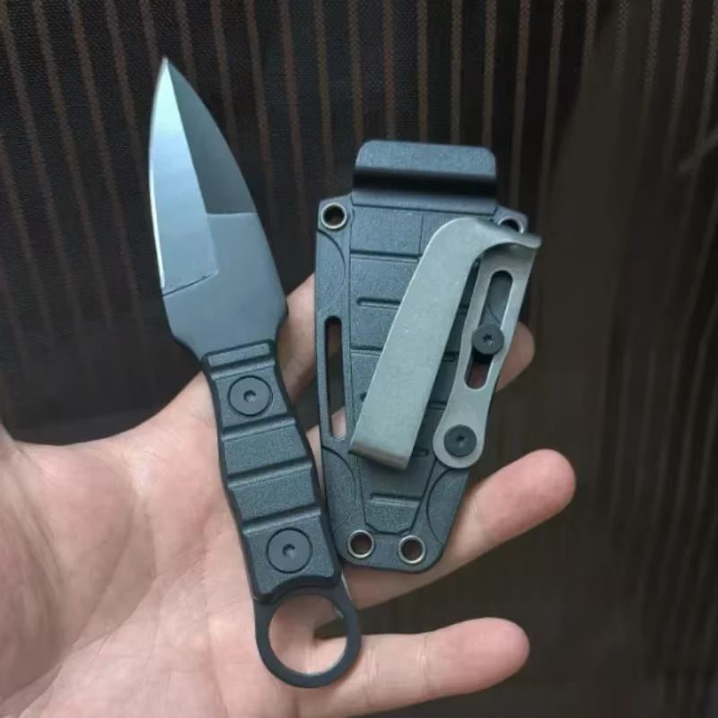 Outdoor Camping Adventure Mini Straight Knife, edc Portable Survival Knife with K Sheath, High Hardness。 — image 5